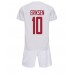 Cheap Denmark Christian Eriksen #10 Away Football Kit Children World Cup 2022 Short Sleeve (+ pants)